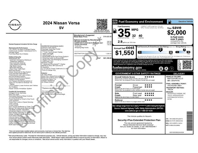 nissan versa sedan 2024 3N1CN8EV5RL825374 image nissan versa sedan 2024 3N1CN8EV5RL825374 image